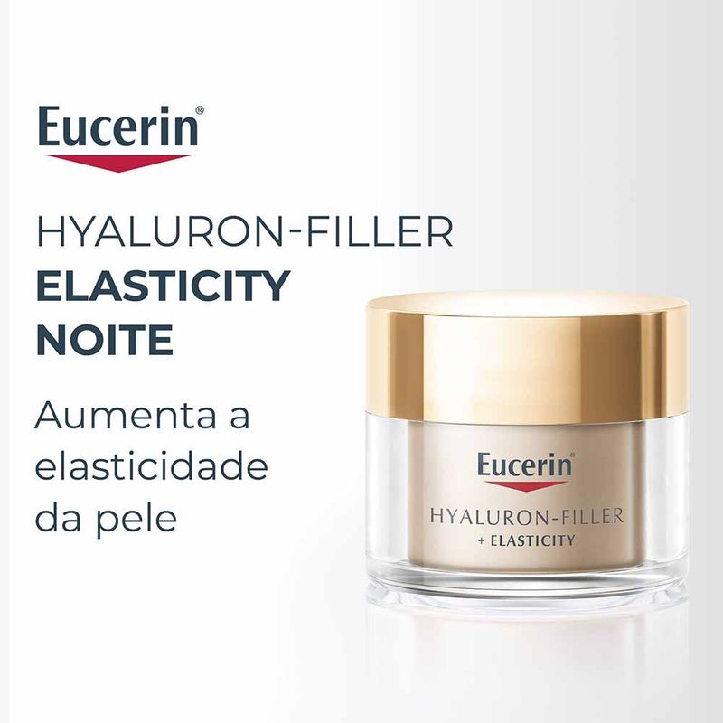 Eucerin Creme Facial Anti-Idade Firmador Noite Hyaluron-Filler Elasticity 50g