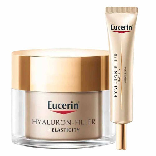 Eucerin - Hyaluron-Filler Elasticity Kit – Creme Anti-Rugas Noite + Creme Anti-idade Olhos Para Peles Maduras Kit