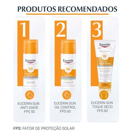 EUCERIN Protetor Solar Facial Antimanchas Pigment Control FPS60 50ml